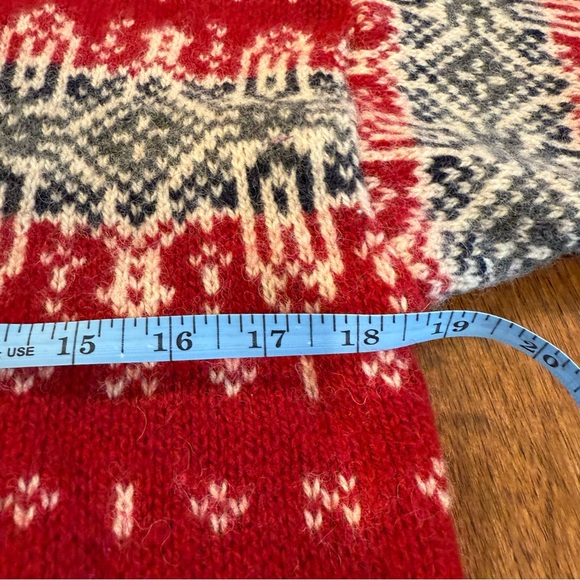 Vintage L.L. Bean Women’s Wool-Blend Button Front Fair Isle Sweater, Women's M - Picture 10 of 12